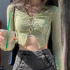 Temperament Short Long-sleeved Shirt Tops